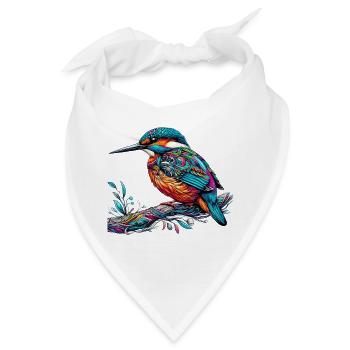 Eisvogel - Bandana - Weiß - Vorne