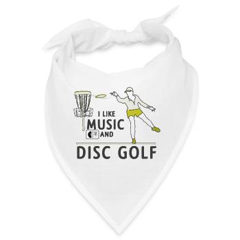 Sound und Discgolf - Bandana - Weiß - Vorne