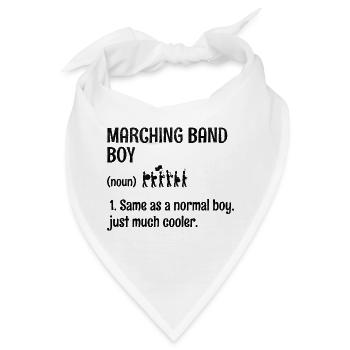 Blaskapelle Junge Sprüche Lustige Marsch Instrumen - Bandana - Weiß - Vorne