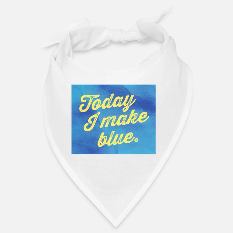 Today I make blue Bandana