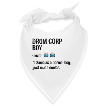 Drum Corps Marching Band Drum Corp Boy Music Percu - Bandana - Weiß - Vorne