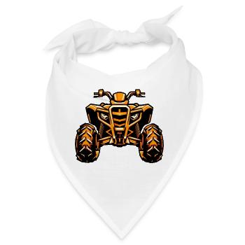 ATV Quad Offroad - Bandana - Weiß - Vorne