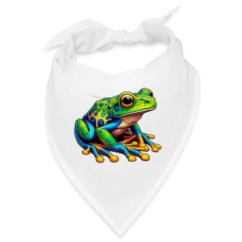 Frosch - Bandana - Weiß - Vorne