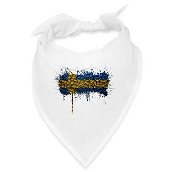 Schweden Flaka Schwedisch Schwedisch Schwedisch Nordisch - Bandana - Weiß - Vorne