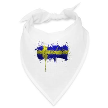 Schweden Flaka Schwedisch Schwedisch Schwedisch Nordisch - Bandana - Weiß - Vorne