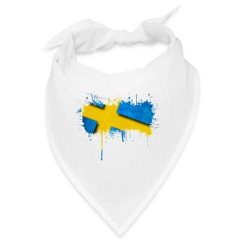 Schweden Flaka Schwedisch Schwedisch Schwedisch Nordisch - Bandana - Weiß - Vorne