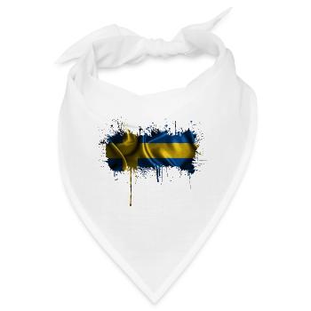 Schweden Flaka Schwedisch Schwedisch Schwedisch Nordisch - Bandana - Weiß - Vorne