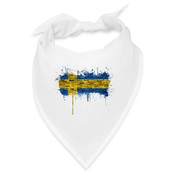 Schweden Flaka Schwedisch Schwedisch Schwedisch Nordisch - Bandana - Weiß - Vorne