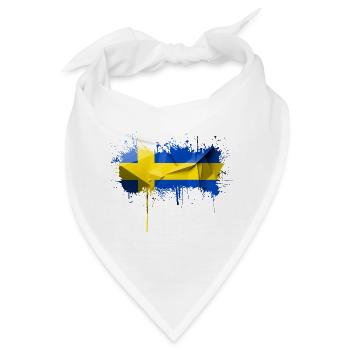 Schweden Flaka Schwedisch Schwedisch Schwedisch Nordisch - Bandana - Weiß - Vorne