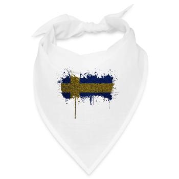 Schweden Flaka Schwedisch Schwedisch Schwedisch Nordisch - Bandana - Weiß - Vorne
