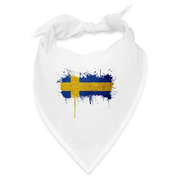 Schweden Flaka Schwedisch Schwedisch Schwedisch Nordisch - Bandana - Weiß - Vorne