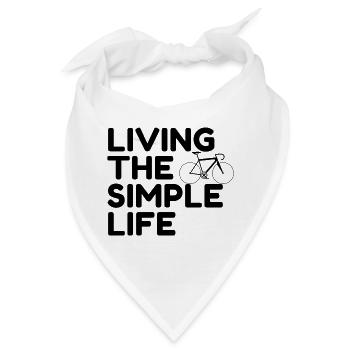 Living the simple life - Bandana - Weiß - Vorne