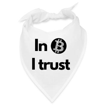 Krypto In Bitcoin we trust BTC - Bandana - Weiß - Vorne