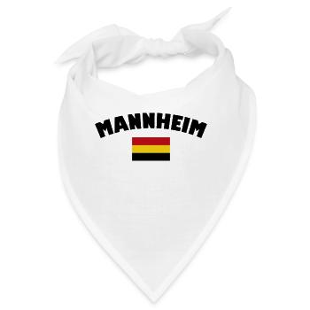 Mannheim Monnem Mannheimat - Bandana - Weiß - Vorne