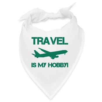 travel hobby - Bandana - Weiß - Vorne