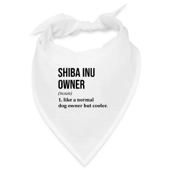 Shiba Inu Shiba Inu Shiba Inu - Bandana - Weiß - Vorne
