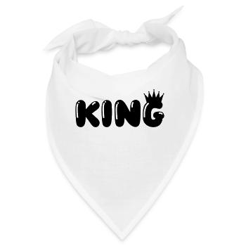 king - Bandana - Weiß - Vorne