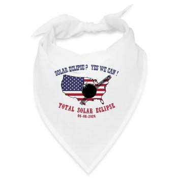 Total Solar Eclipse 2024 - Bandana - Weiß - Vorne