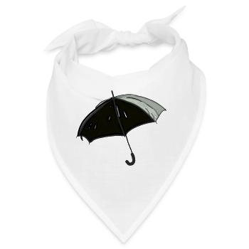 Regenschirm - Bandana - Weiß - Vorne