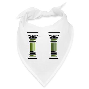 antike säule 2 - Bandana - Weiß - Vorne