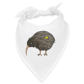 Bio-Kiwis - Bandana - Weiß - Vorne