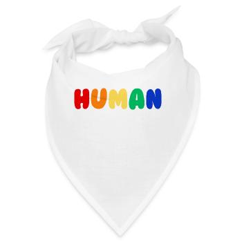 Human Pride - Bandana - Weiß - Vorne