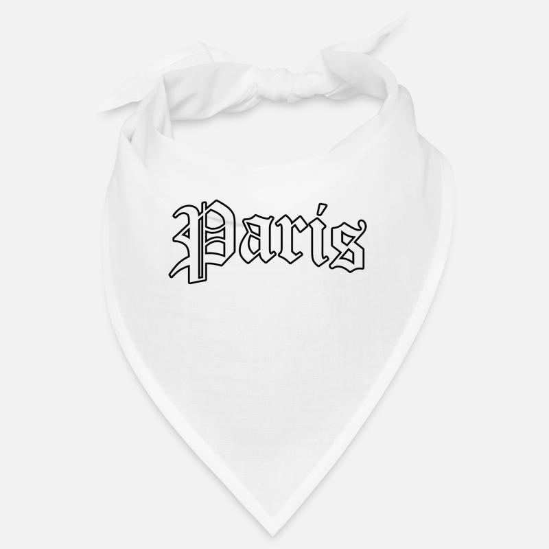 Paris-Logo: Gothic-Design mit Pariser Stil Bandana