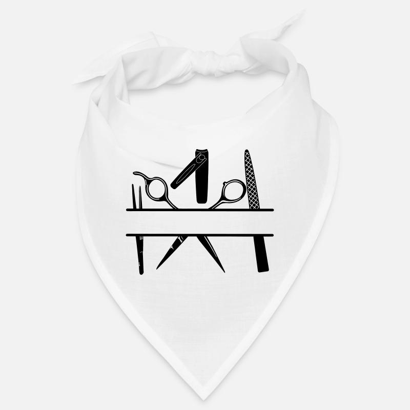 Pedicure attributes text banner Bandana