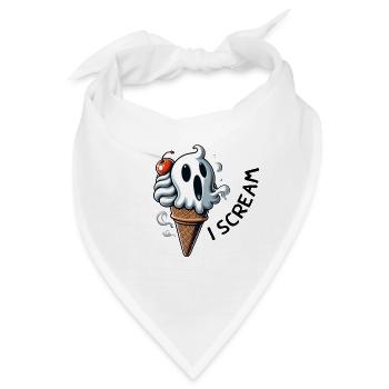 Ich schreie. Lustiges Sommerdesign - Bandana - Weiß - Vorne