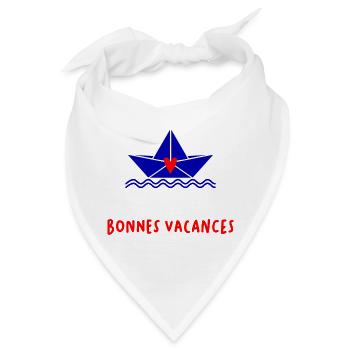 FROHE FEIERTAGE - Bandana - Weiß - Vorne