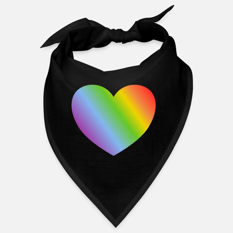 Rainbow heart Bandana