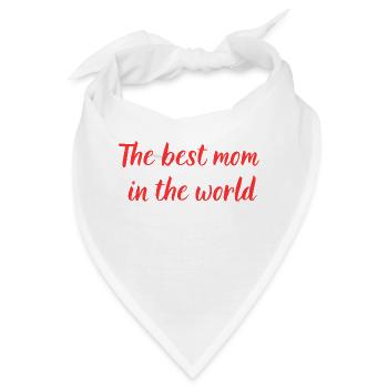 Beste Mutter - Bandana - Weiß - Vorne