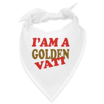 GOLDENER VATI - Bandana - Weiß - Vorne