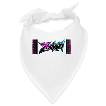 zocken - Bandana - Weiß - Vorne