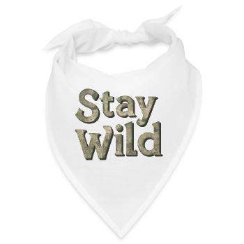 WILD BLEIBEN - Bandana - Weiß - Vorne