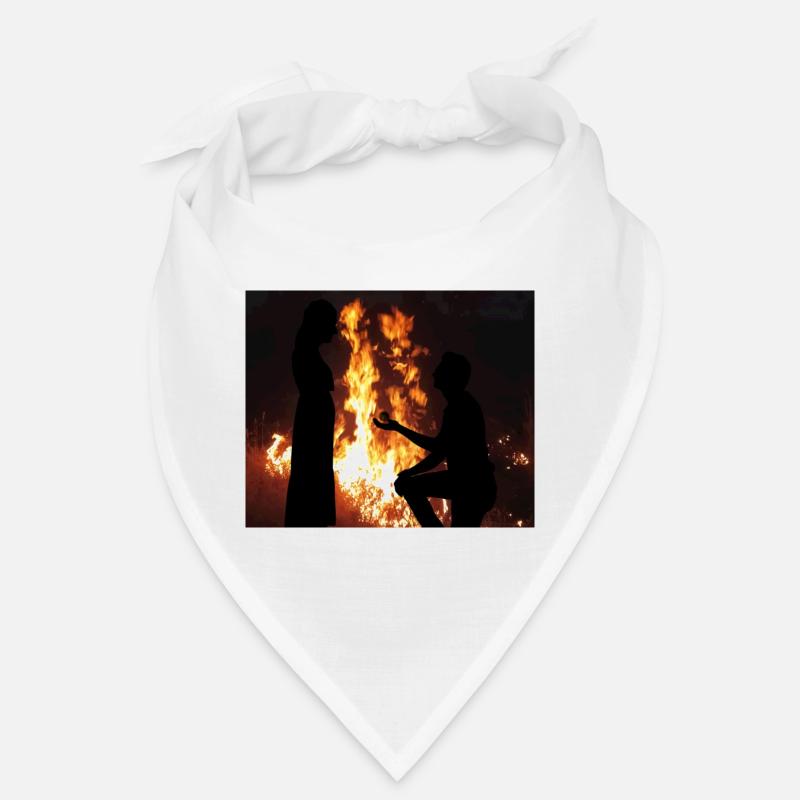 Exprimer l’amour près du feu - Bandana - blanc