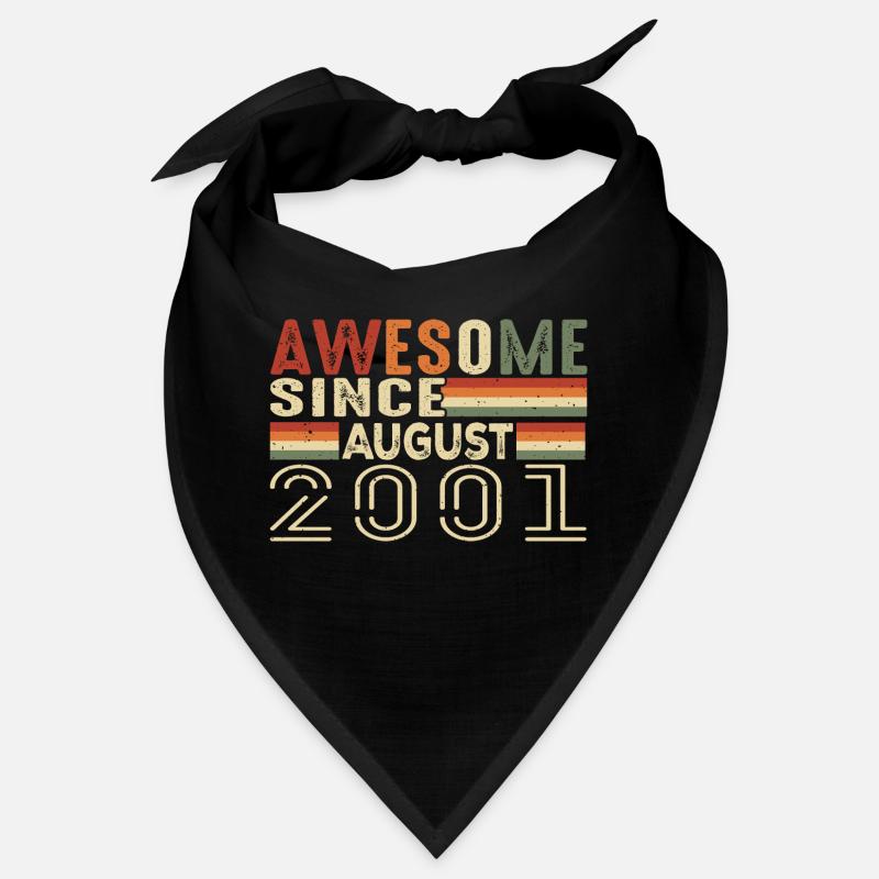 August 2001 Vintage Birthday Gift 23 Years Bandana