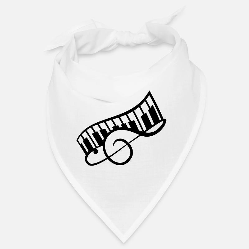 Music clef Note Piano Keybord Piano Bandana