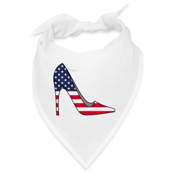 Damenschuhe und Amerika - Bandana - Weiß - Vorne