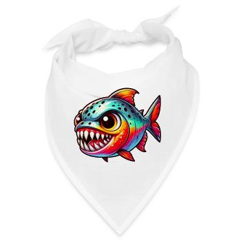 Piranha - Bandana - Weiß - Vorne