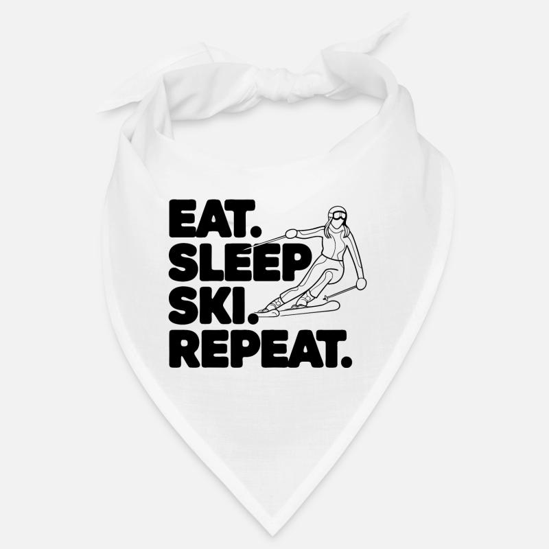 Ski Sign with Inspirational Text Bandana