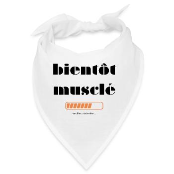 Bald muskulös - Bandana - Weiß - Vorne