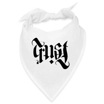 TRUST-FAITH AMBIGRAM celtic - Bandana - Weiß - Vorne