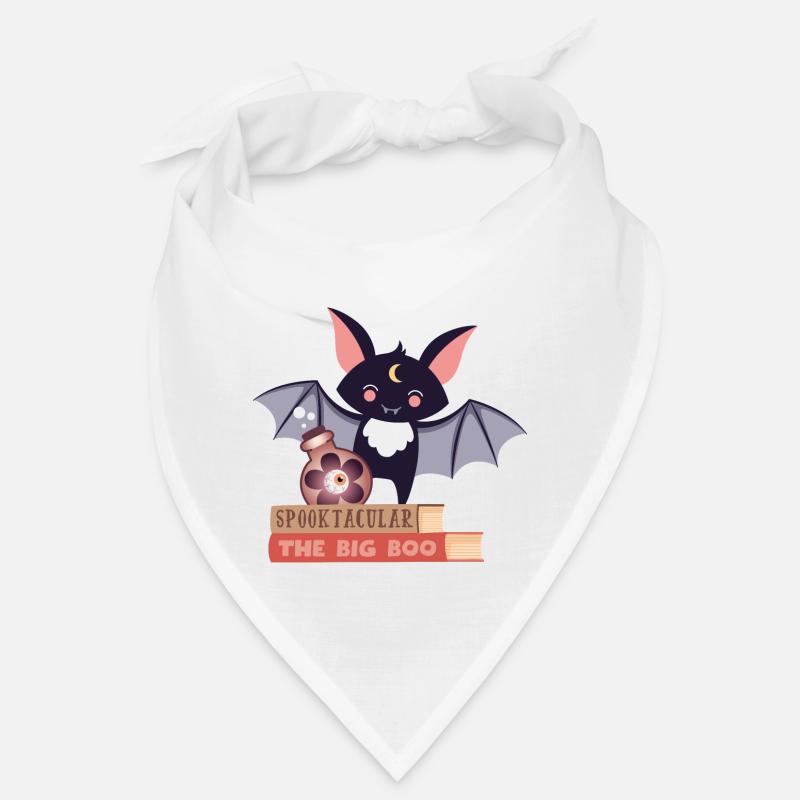 Bat on stack of books Bandana