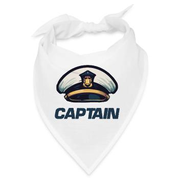 Captain Matrose Mütze - Bandana - Weiß - Vorne