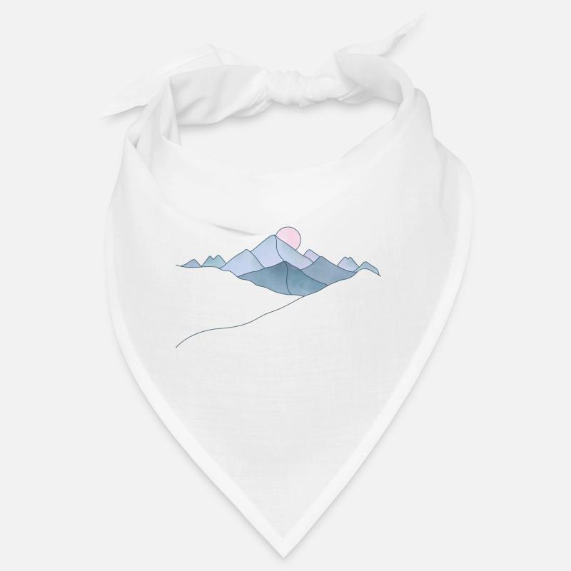 Serene Mountain Sunrise Serene Mountain Bandana