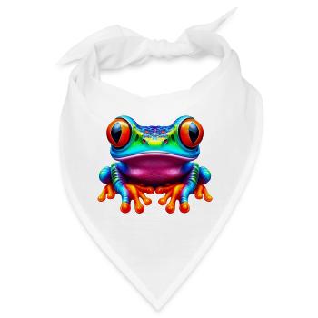 Frosch - Bandana - Weiß - Vorne