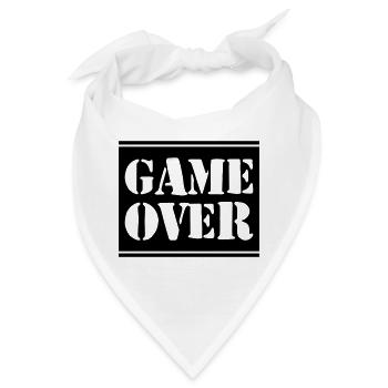 Game Over - Bandana - Weiß - Vorne