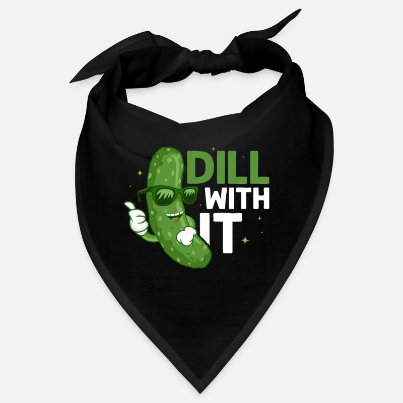 Aneth avec son cornichon Concombre végétalien Bandana