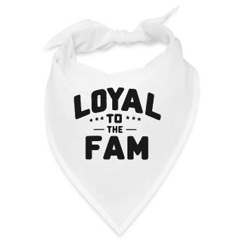Loyal zur Familie - Bandana - Weiß - Vorne